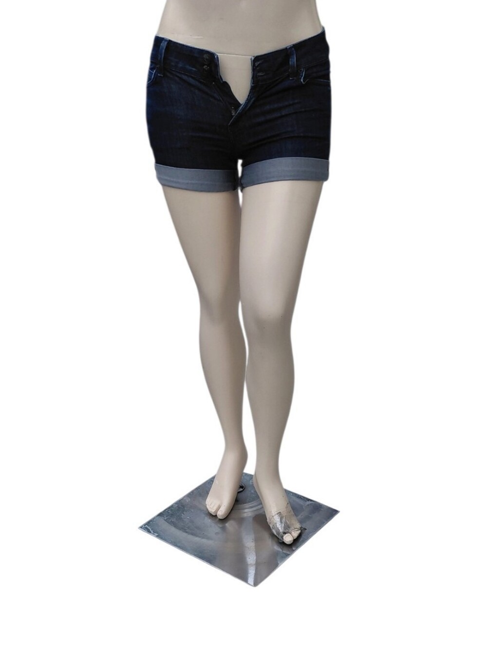 92026B Hudson Blue Denim Cuffed Shorts W30" 3" Inseam 8" Rise